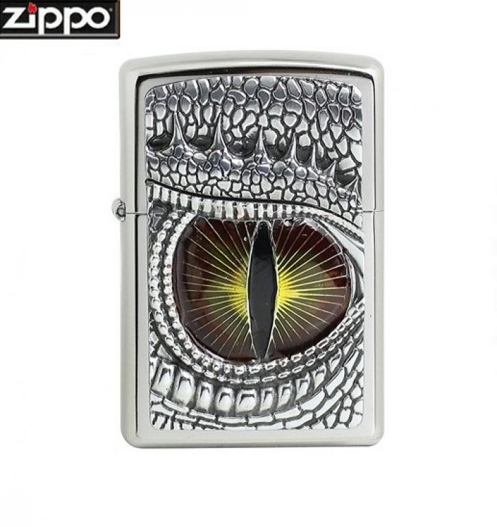 Zippo Chính Hãng Phiên Bản Châu Âu Hình Mắt Rồng 3D